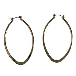 Gold-Tone Marquise Hoop Earrings For Women u
